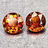 Natural Orangish Red Garnet 3.17 Ct. 10 Pcs. Baguette Shape 5 x 3.1 Mm Gems