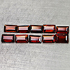 Natural Orangish Red Garnet 3.00 Ct. 10 Pcs Baguette Shape 5.1 x 3 Mm Gems