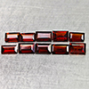 Natural Orangish Red Garnet 3.00 Ct. 10 Pcs Baguette Shape 5 x 3.1 Mm Gemstones