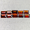 Natural Orangish Red Garnet 3.01 Ct. 10 Pcs Baguette Shape 5 x 3.2 Mm Gemstones