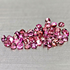 Naturar Purplish Pink Rhodolite Garnet 1.78 Ct. 52 Pcs. Round Diamond Cut 2 Mm.