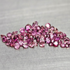 Naturar Purplish Pink Rhodolite Garnet 2.16 Ct. 66 Pcs Round Diamond Cut 2.1 Mm