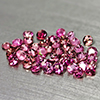 Naturar Purplish Pink Rhodolite Garnet 1.70 Ct. 48 Pcs Round Diamond Cut 2.1 Mm