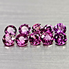 Natural Purplish Pink Rhodolite Garnet 2.23 Ct. 10 Pcs. Round Shape 3.7 Mm. Gems
