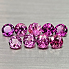 Natural Purplish Pink Rhodolite Garnet 2.60 Ct. 9 Pcs. Round Shape 4 Mm. Gems