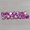 Natural Purplish Pink Rhodolite Garnet 1.69 Ct. 14 Pcs. Round Shape 2.8 Mm. Gems