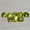 Natural Yellowish Green Demantoid Garnet 0.97 Ct. 8 Pcs Round Diamond Cut