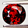 Natural Orangish Red Spessartine Garnet 1.45 Ct. Oval Shape 6.5 x 5.9 Mm Gems