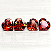 Natural Purplish Red Rhodolite Garnet 3.75 Ct. 4 Pcs Heart Shape 6 Mm Gemstones