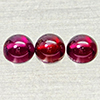 Natural Purplish Pink Rhodolite Garnet 2.37 Ct. 3 Pcs Round Cabochon Shape 4.9Mm Natural Purplish Pink Rhodolite Garnet 2.37 Ct. 3 Pcs Round Cabochon Shape 4.9Mm