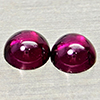 Natural Purplish Pink Rhodolite Garnet 1.33 Ct. 2 Pcs Round Cabochon Shape 5.1Mm Natural Purplish Pink Rhodolite Garnet 1.33 Ct. 2 Pcs Round Cabochon Shape 5.1Mm