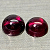 Natural Purplish Pink Rhodolite Garnet 1.52 Ct. 2 Pcs Round Cabochon Shape 5 Mm Natural Purplish Pink Rhodolite Garnet 1.52 Ct. 2 Pcs Round Cabochon Shape 5 Mm