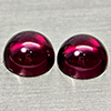 Natural Purplish Pink Rhodolite Garnet 1.65 Ct. 2 Pcs Round Cabochon Shape 5.1Mm Natural Purplish Pink Rhodolite Garnet 1.65 Ct. 2 Pcs Round Cabochon Shape 5.1Mm