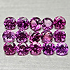 Natural Purplish Pink Rhodolite Garnet 1.37 Ct. 15 Pcs Round Shape 2.6 Mm Gems Natural Purplish Pink Rhodolite Garnet 1.37 Ct. 15 Pcs Round Shape 2.6 Mm Gems