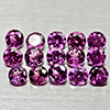 Natural Purplish Pink Rhodolite Garnet 1.31 Ct. 15 Pcs Round Shape 2.6 Mm Gems Natural Purplish Pink Rhodolite Garnet 1.31 Ct. 15 Pcs Round Shape 2.6 Mm Gems