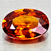 Natural Orangish Red Spessartine Garnet 0.98 Ct. Oval Shape 7.2 x 4.9 Mm Gems