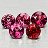 Natural Purplish Pink Rhodolite Garnet 1.82 Ct. 5 Pcs Round Shape 4.5 Mm Gems