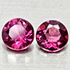 Natural Purplish Pink Rhodolite Garnet 1.13 Ct. 2 Pcs Round 4.8 Mm Gemstones