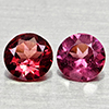 Natural Purplish Pink Rhodolite Garnet 0.70 Ct. 2 Pcs Round 4.5 Mm Gemstones