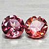 Natural Purplish Pink Rhodolite Garnet 0.83 Ct. 2 Pcs Round 4.6 Mm Gemstones