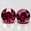 Natural Purplish Pink Rhodolite Garnet 0.78 Ct. 2 Pcs Round 4.3 Mm Gemstones