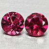 Natural Purplish Pink Rhodolite Garnet 0.76 Ct. 2 Pcs Round 4.4 Mm Gemstones