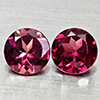 Natural Purplish Pink Rhodolite Garnet 1.30 Ct. 2 Pcs Round 5.3 Mm Gemstones