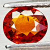 Natural Reddish Orange Spessartine Garnet 0.91 Ct. Oval Shape 6.5 x 5 Mm Gems