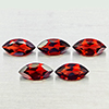 Natural Orangish Red Garnet 6.19 Ct. 5 Pcs Marquise Shape 5 x 10 Mm Gemstones