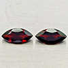 Natural Orangish Red Garnet 2.48 Ct. 2 Pcs Marquise Shape 5 x 10 Mm Gemstones