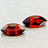 Natural Orangish Red Garnet 2.73 Ct. 2 Pcs Marquise Shape 5.1 x 10 Mm Gemstones