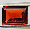 Natural Orangish Red Garnet 1.48 Ct. Baguette Shape 7.8 x 5.9 Mm Gemstone