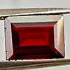 Natural Orangish Red Garnet 1.71 Ct. Baguette Shape 7.9 x 5.9 Mm Gemstone