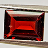 Natural Orangish Red Garnet 1.70 Ct. Baguette Shape 7.9 x 5.9 Mm Gemstone