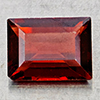 Natural Orangish Red Garnet 1.81 Ct. Baguette Shape 9 x 6.1 Mm Gemstone