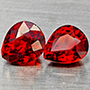 Natural Orangish Red Spessartine Garnet 1.85 Ct. 2Pcs Pear Shape 5.5 x 5 Mm Gemstones From Namibia Natural Orangish Red Spessartine Garnet 1.85 Ct. 2Pcs Pear Shape 5.5 x 5 Mm Gemstones From Namibia