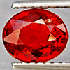 Natural Orangish Red Spessartine Garnet 1.34 Ct. Oval Shape 6.9 x 5.9 Mm Gemstones From Namibia