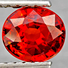 Natural Orangish Red Spessartine Garnet 1.10 Ct. Oval Shape 6.1 x 5.4 Mm Gemstones From Namibia