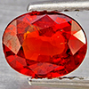 Natural Orangish Red Spessartine Garnet 1.13 Ct. Oval Shape 7 x 5.5 Mm Gemstones From Namibia
