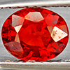 Natural Orangish Red Spessartine Garnet 1.25 Ct. Oval Shape 6.8 x 5.5 Mm Gemstones From Namibia