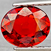 Natural Orangish Red Spessartine Garnet 1.47 Ct. Oval Shape 7.4 x 6.3 Mm Gemstones From Namibia