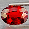 Natural Orangish Red Spessartine Garnet 1.31 Ct. Oval Shape 7.3 x 5.2 Mm Gemstones From Namibia