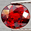 Natural Orangish Red Spessartine Garnet 1.08 Ct. Oval Shape 6.2 x 5.5 Mm Gemstones From Namibia