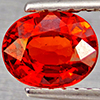 Natural Orangish Red Spessartine Garnet 1.20 Ct. Oval Shape 6.6 x 5.3 Mm Gemstones From Namibia