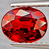 Natural Orangish Red Spessartine Garnet 1.76 Ct. Oval Shape 7.7 x 6 Mm Gemstones From Namibia
