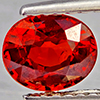 Natural Orangish Red Spessartine Garnet 1.25 Ct. Oval Shape 6.7 x 5.6 Mm Gemstones From Namibia