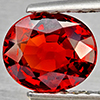 Natural Orangish Red Spessartine Garnet 1.20 Ct. Oval Shape 6.8 x 5.8 Mm Gemstones From Namibia