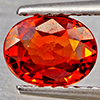 Natural Orangish Red Spessartine Garnet 1.12 Ct. Oval Shape 6.8 x 5.2 Mm Gemstones From Namibia