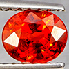 Natural Orangish Red Spessartine Garnet 0.82 Ct. Oval Shape 5.8 x 5 Mm Gemstones From Namibia