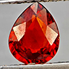 Natural Orangish Red Spessartine Garnet 0.79 Ct. Pear Shape 6.5 x 5.2 Mm Gemstones From Namibia Natural Orangish Red Spessartine Garnet 0.79 Ct. Pear Shape 6.5 x 5.2 Mm Gemstones From Namibia